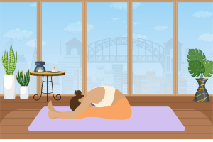 Paschimottanasana, the Seated Forward Bend Pose