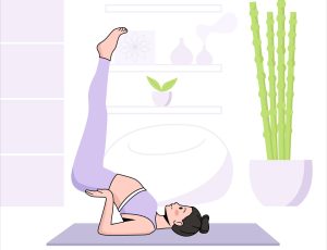 Sarvangasana (Shoulder Stand) Boosting Blood Flow to the Scalp